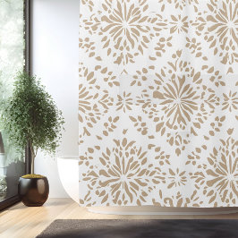 Boho Minimalistisch Mandala Duschvorhang