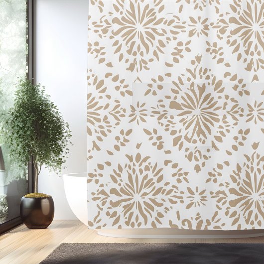 Boho Minimalistisch Mandala Duschvorhang