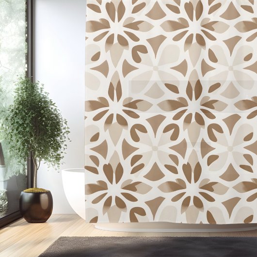 Boho Minimalistisch Mandala Duschvorhang