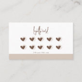 Boho Minimalistisch Monstera Leaf Shadow Loyalty Visitenkarte (Rückseite)