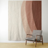 Boho Minimalistisch Natural Beige Stone Wandteppich (Beispiel)