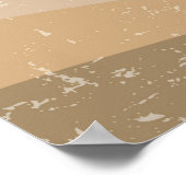 Boho Minimalistisch neutrale Sonnencreme Art Poster (Ecke)