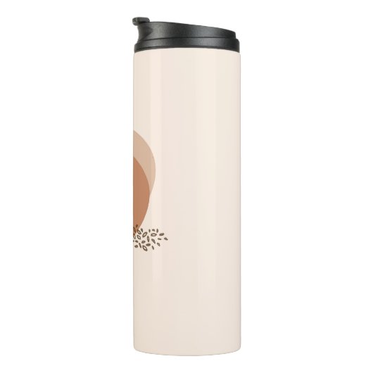 Boho minimalistisch | PERSONALISIERT Thermosbecher (Nach rechts gedreht)