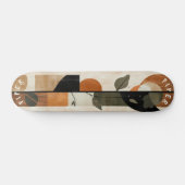 Boho Minimalistisch Skateboard - Earthy Geometric (Horizontal)