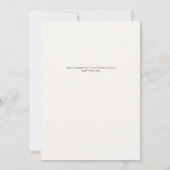 Boho Minimalistisch Spring Floral Wedding Dankeskarte (Rückseite)
