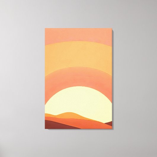 BOHO MINIMALISTISCH SUNSET LEINWANDDRUCK (Vorderseite)