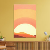 BOHO MINIMALISTISCH SUNSET LEINWANDDRUCK (Insitu (Wohnzimmer))