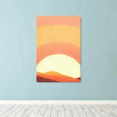 BOHO MINIMALISTISCH SUNSET LEINWANDDRUCK (Insitu (Holzboden))