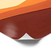 BOHO MINIMALISTISCH SUNSET POSTER (Ecke)