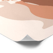 Boho Minimalistisch Terracotta Vasen mit getrockne Poster (Ecke)