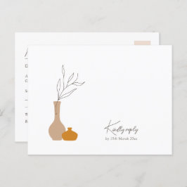 Boho Minimalistisch Vases | Liegeanforderung + Wah Postkarte