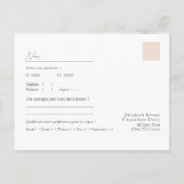 Boho Minimalistisch Vases | Liegeanforderung + Wah Postkarte (Rückseite)