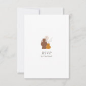 Boho Minimalistisch Vases | Liegeanforderung + Wah RSVP Karte (Vorderseite)