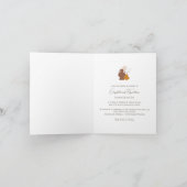 Boho Minimalistisch Vases Wedding geklappt Einladung (Innenseite)