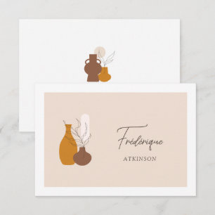 Boho Minimalistisch Vases Wedding Platzkarte