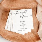 Boho Minimalistisch Wedding Cocktail Paper Napkin Serviette
