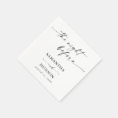 Boho Minimalistisch Wedding Cocktail Paper Serviette (Ecke)