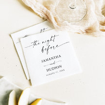 Boho Minimalistisch Wedding Cocktail Paper