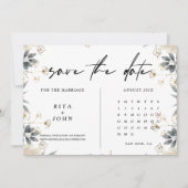 Boho Minimalistisch Wedding speichert die Datumska Save The Date (Vorderseite)