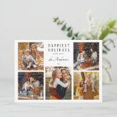 Boho Minimalistisch Weihnachten 5 Foto Collage (Stehend Vorderseite)