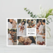 Boho Minimalistisch Weihnachten 7 Foto Collage Hol (Stehend Vorderseite)