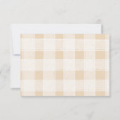 Boho Minimalistisch Western Wüste Wedding RSVP Karte (Rückseite)