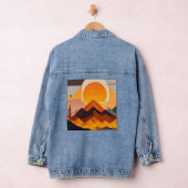 Boho Minimalistische Bergwelt Jeansjacke (Hangar)