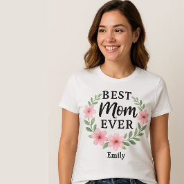 Boho minimalistische Beste Mama je T-Shirt