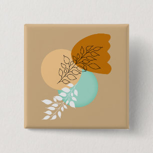 BOHO MINIMALISTISCHE BLÄTTER BUTTON