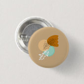 BOHO MINIMALISTISCHE BLÄTTER BUTTON (Vorne & Hinten)