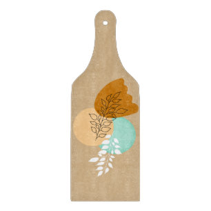 BOHO MINIMALISTISCHE BLÄTTER SCHNEIDEBRETT