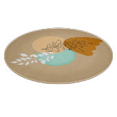 BOHO MINIMALISTISCHE BLÄTTER SCHNEIDEBRETT (Ecke)