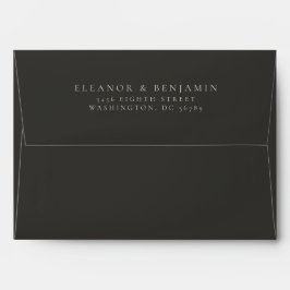Boho Minimalistische botanische Schwarz-Elfenbeinh
