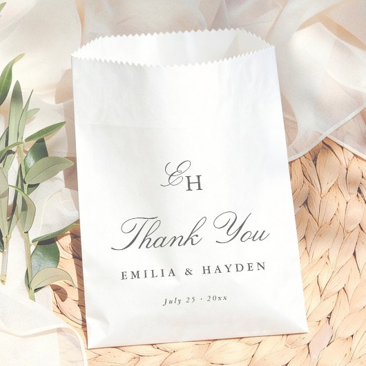 Boho-Minimalistische Dankes-Hochzeit Geschenktütchen