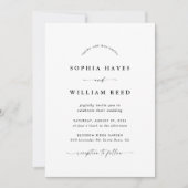 Boho-Minimalistische Hochzeit Einladung (Vorderseite)