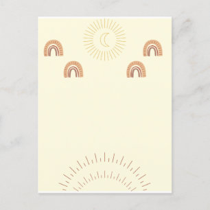 Boho minimalistische Postkarte