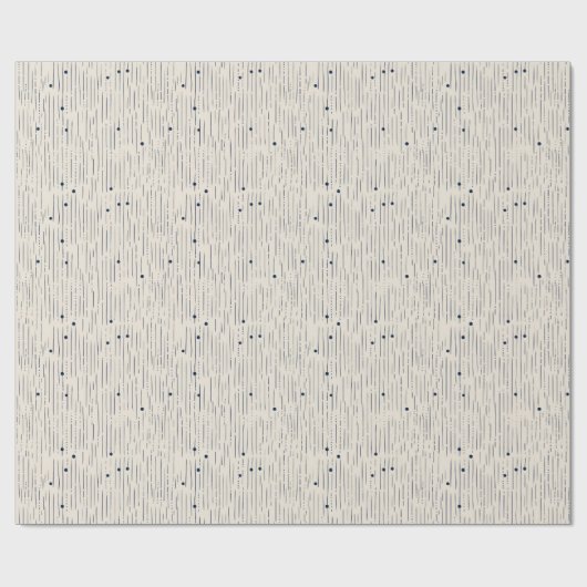 Boho minimalistische Seerauben und Streifen Elfenb Geschenkpapier (Flach)