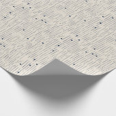 Boho minimalistische Seerauben und Streifen Elfenb Geschenkpapier (Ecke)