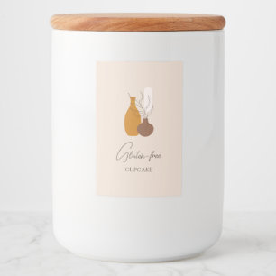 Boho Minimalistische Vasen Glutenfreies Vergnügen Lebensmitteletikett