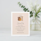 Boho Minimalistische Vasen Hochzeit von Save The Date (Stehend Vorderseite)