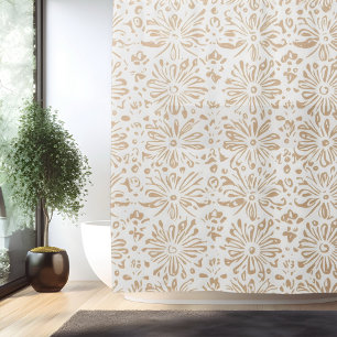 Boho-Minimalistischer-Mandala-Duschvorhang Duschvorhang
