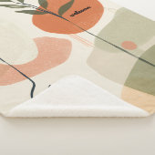 Boho-Minimalistischer Terrakotta-Vase-Blumenillust Sherpadecke (3/4)