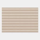 Boho-Minimalistisches modernes braunes geschlechts Geschenkpapier Set (Vorderseite 3)