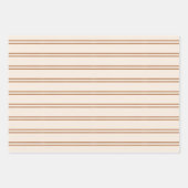 Boho-Minimalistisches modernes braunes geschlechts Geschenkpapier Set (Vorderseite 2)