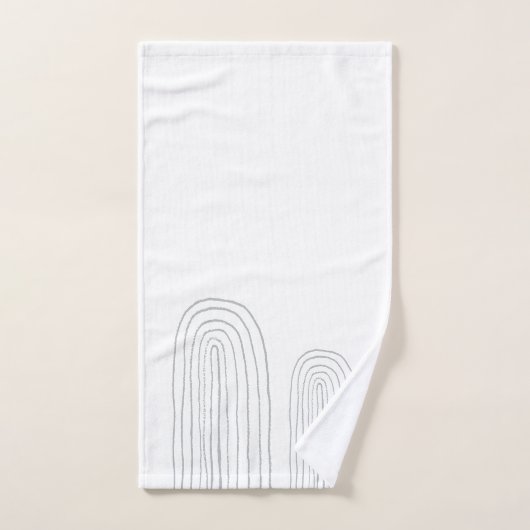 Boho Mitte Jahrhundert Chic Rainbow Badhandtuch Set (Handtuch)