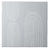 Boho Mitte Jahrhundert Chic Rainbow Fliese (Vorderseite)