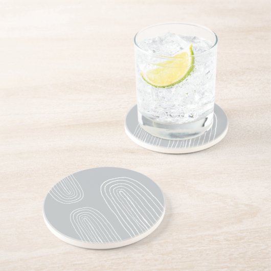 Boho Mitte Jahrhundert Chic Rainbow Getränkeuntersetzer (Seite)