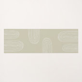 Boho Mitte Jahrhundert Chic Rainbow Yogamatte (Rückseite (Horizontal))