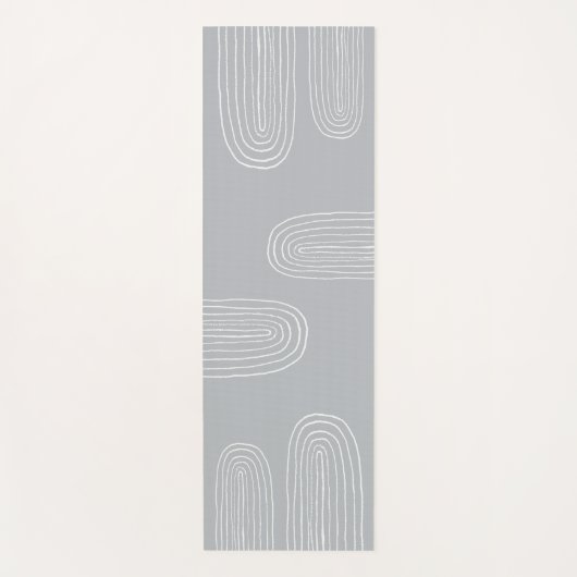 Boho Mitte Jahrhundert Chic Rainbow Yogamatte (Vorderseite)