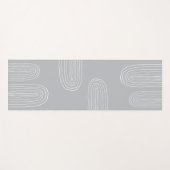 Boho Mitte Jahrhundert Chic Rainbow Yogamatte (Vorderseite (Horizontal))